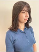 オリーブベージュ♪ 透明感 ブリーチなしカラー オリーブカラー