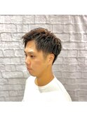 骨格矯正アップバングショート【赤坂】【床屋】【バーバー】