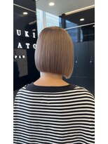 ハルキミナトジャパン センダイ(HARUKI MINATO japan SENDAI)&nbsp;sheer beige × one length bob