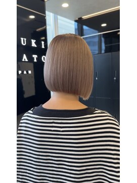 ハルキミナトジャパン センダイ(HARUKI MINATO japan SENDAI) sheer beige × one length bob