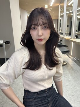 ボタン テンジン(VOTAN tenjin) 暖色/ワンホンヘア/艶髪/顔周りカット/天神韓国ヘア