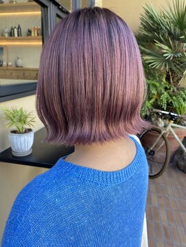 シェル(SHEL) 根元が伸びても気にならない♪ピンクベージュカラー