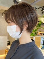 エリマ 武蔵小杉(elima)&nbsp;ショートカットくびれショート前下がりボブベージュカラー40代★