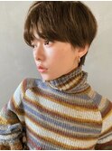 【PARK】カーキベージュ×ニュアンスカーリー