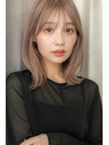 カバーヘア ブリス 上尾西口店(COVER HAIR bliss)&nbsp;外国人風ハイトーンカラーモテくびれミディTb9上尾20代30代40代