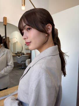 シア 新越谷店(SHEER) サイドバング＋ナチュラルブラウン