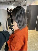 smoky greige balayage