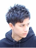 ツーブロックマッシュショートレイヤースパイキーショートヘア