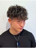 横浜メンズメッシュパーマハイライトパーマスペインカールメンズ