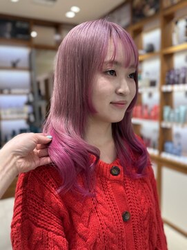 ピークアブー アヴェダ アトレ恵比寿(PEEK-A-BOO AVEDA) ピンクカラー/ブリーチ/アヴェダカラー/ブリーチ/ミディアム