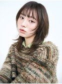 大人ガーリー/似合わせカット/ミディアムレイヤーカット/原宿