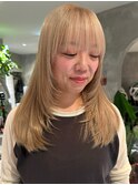 似合わせカットロングレイヤーミディアムレイヤーウルフカット