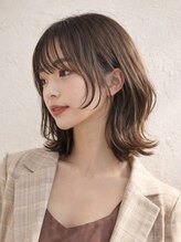 ルシードスタイルボーグルレディース(LUCIDO STYLE BOGL Lady's)&nbsp;韓国風くびれパーマレイヤースタイル顔周り小顔重めミディアム