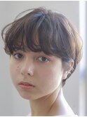 甘さ引き立たつゆるふわパーマヘア.似合わせショート