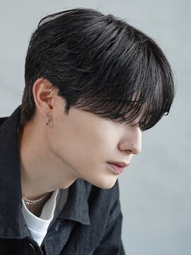 フィフス 大分(fifth) 大分緩めニュアンスパーマメンズカットネープレスセンターパート