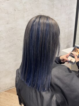 シエル 立川店(CIEL) 【CIEL×久光】ブルーグレーのアンブレラカラー