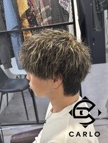 カルロイースタイル(CARLO e-style)&nbsp;波巻きパーマ／メッシュ／ツーブロック／マッシュ