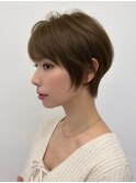 丸みショートボブ/レイヤーショートボブ/ハンサムショート