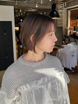 グレイン キャンバス 川崎(grain canvas.) ショートボブ スモークベージュ♪