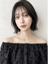 リコ ヘアアンドリラクゼーション 名駅店(LICO HAIR&RELAXATION) 切りっぱなしボブ グレージュカラー 名古屋駅/名駅/ボブ/前髪