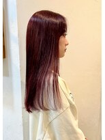 ラナ ナカガワ(Lana NAKAGAWA)&nbsp;ブリーチなし/積み重ねで作るボルドーカラー