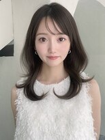 ロエル 牛久(Loel) 韓国風くびれミディアムレイヤー顔まわりカット