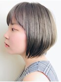 オリーブアッシュショートボブ【RENJISHI】