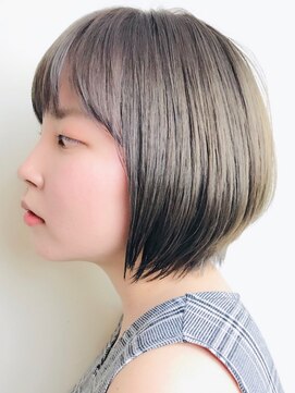 レンジシキチジョウジ (RENJISHI KICHIJOJI) オリーブアッシュショートボブ【RENJISHI】