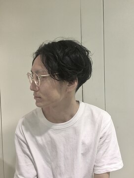 ピエドプールポッシュ(PiED DE POULE POCHE) メンズセンターパート