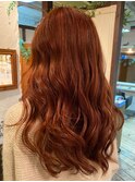 【Soar】上品な重めレイヤー・アンティークオレンジ
