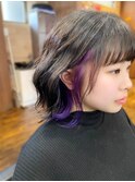 パープルインナーカラー