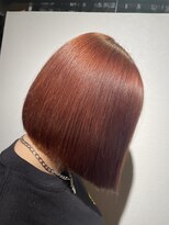 リー 東三国(Lee)&nbsp;オレンジベージュ×ボブ