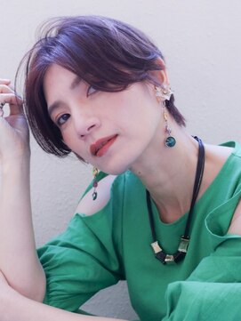 ハリー 板宿店(HALLY) かっこいい大人ショート★ラベンダーブラウン