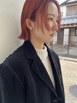 ヨロヘアー(YOLO hair) コーラルピンクピンク×顔まわりレイヤー