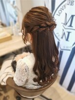 ヘアセットサロン ミント(Hair set salon MINT)&nbsp;ツイストハーフアップ