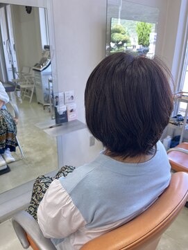 ヘアーアクト(hair act) カット＋アミポリスカラー/ナチュラルブラウン