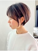 ナチュラルショート_グレーベージュレイヤーロング_ba465111