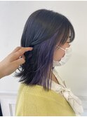 イヤリングカラー/バイオレット