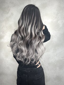 アルマバイロサ(ALMA by ROSA) ホワイトシルバーバレイヤージュ風*/担当rui