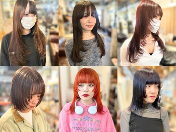 トロニー(TLONY)の写真/【口コミ☆4.9】ウルフやレイヤーカットならお任せ◎ブリーチ× 顔周りカットの組み合わせが人気☆[渋谷]