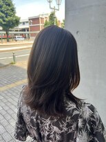 オーガニック ライフ 若葉 鶴ヶ島(organic+life) 艶感オリーブカラー×レイヤーカット