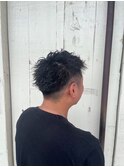 刈り上げツイストパーマ