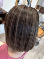クラップス 横須賀中央店(CLAPS)&nbsp;ダブルカラーショートボブインナーカラーハイライトケアブリーチ