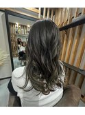 脱白髪染ハイライト
