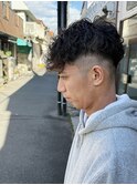 #ベリーショート#ダークアッシュ#ニュアンスパーマ#韓国マッシュ