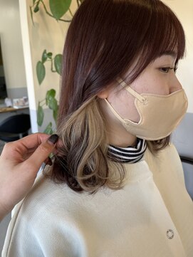 バショ(ba sho) ベージュインナーカラー