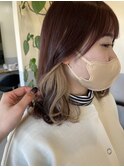 ベージュインナーカラー
