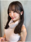 顔まわりカット　前髪カット　顔まわりレイヤー