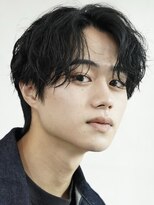 シャドウパーマ毛流れヘアセンターパートニュアンスパーマ原宿