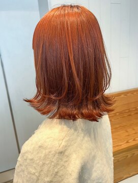 アルバム 銀座(ALBUM GINZA) アプリコットオレンジ似合わせカットマロンベージュ_ba496241